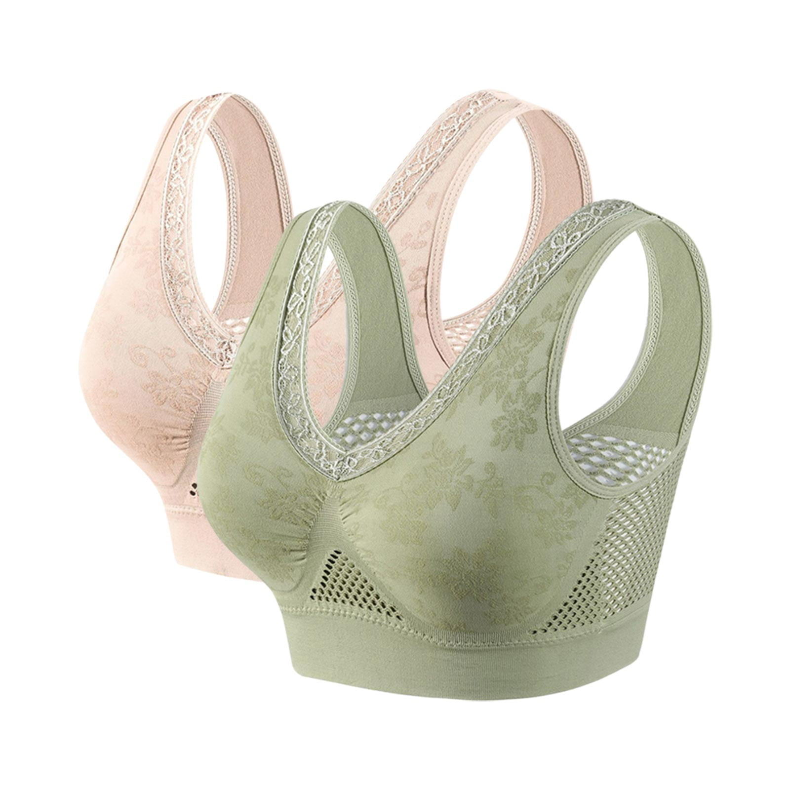 Lenago Womens Sports Bra Plus Size Middle Aged And Elderly Sports Bras ...