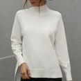 thumbnail image 1 of Lenago Womens Sweater Plus Size New Solid Color Sweater Turtleneck Sweater Women, 1 of 5
