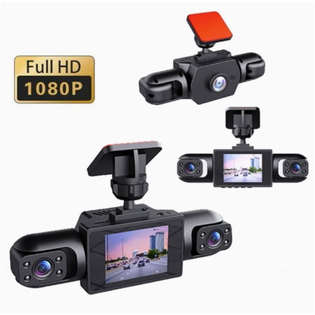 Lenaudio 4K Dash Cam Front and Rear Inside, 4IR Night Vision G-Sensor 24H Parking, Loop Recording