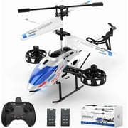 Lenbar RC Helicopter, Remote Control Helicopter for Kids Ages 3+, 7-Color LED Lights, 36Mins Flight (3 Batteries), Altitude Hold, Beginner Flying Toy