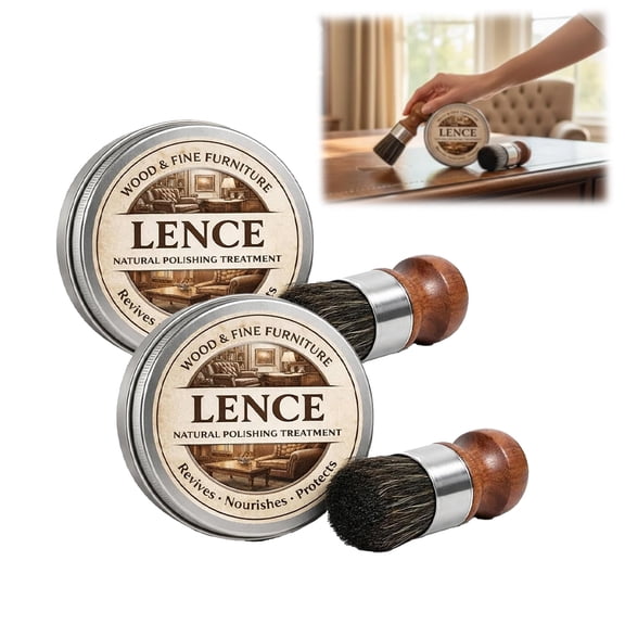 Lence Furniture Balm, Lens Magic Stuff For Wood Scratch Repair Formula, Application For Furniture & Wood Grain Touch-Ups, Prevents Cracking, Enhances Texture & Luster (2PC)