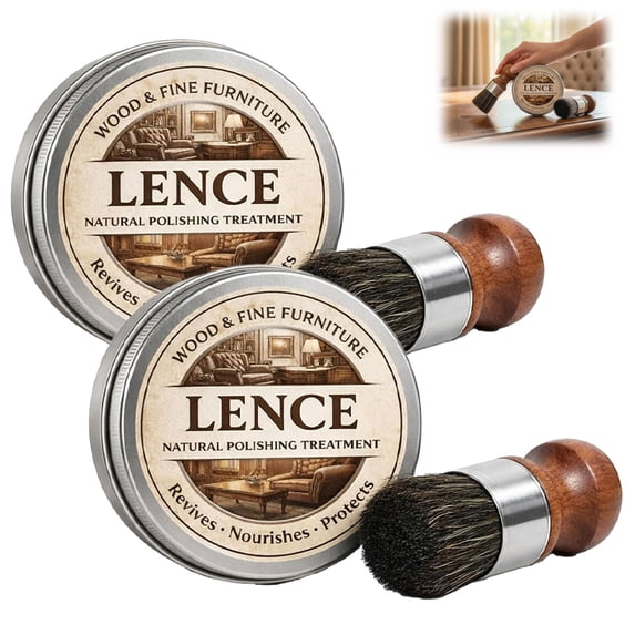 Lence Furniture Balm, Magic Stuff for Wood Scratch Repair, No Color Matching Needed, Application for Furniture & Wood Grain Touch-Ups – Prevents Cracking, Enhances Luster (2set)