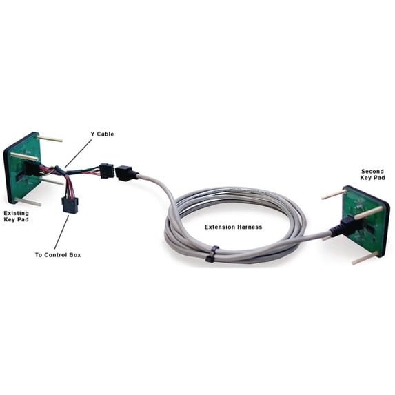Lenco 11841-102 20' Shielded Flybridge Indicator Kit for Standard Trim Tab Tactile Switch