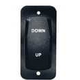 thumbnail image 1 of 7" Black and White Single Rocker Switch for Airboat, 1 of 2