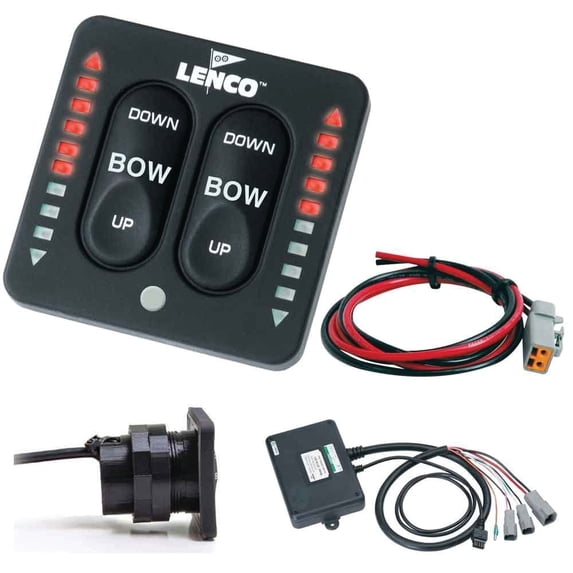 Lenco 15270-001 LED (Two-Piece) Switch Kit for Single Actuator Trim Tabs