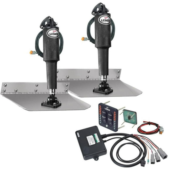 Lenco Marine 15108-103 Standard Trim Tab Kit with LED Integrated Switch - 9" x 12"