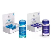 Lendan Care Series Ultra Recovery KIT, Set of 1 Box of Ultra Repair Shots + 1 Box of Ultra Shine Shots, 6 Ampoules of 0.34fl.oz Each Box - Kit Concentrado de Reparaci n y Brillo