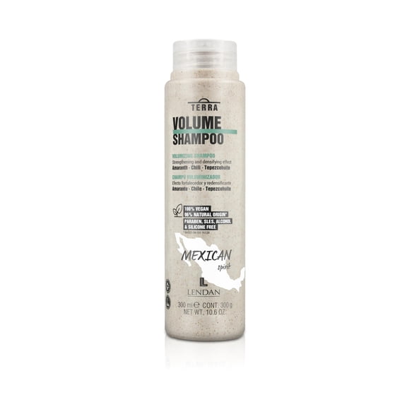 Lendan - Fine Hair Volume Shampoo - Terra Volume Shampoo - 300 ml - Maximizes Hair Volume without Weighing Down - Soft Hair - Deep and Balancing Cleansing - Strengthens and Redensifies - Vegan