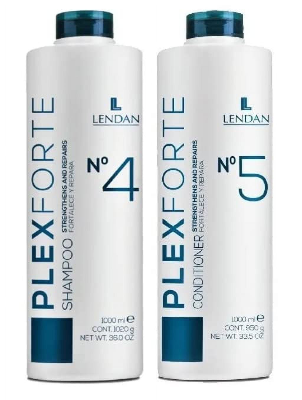 Lendan Plex Forte Kit No. 4 + 5 - Shampoo and Conditioner - 1000 ml/36 Fl. Oz., 2, 36.0 Fl Oz C31