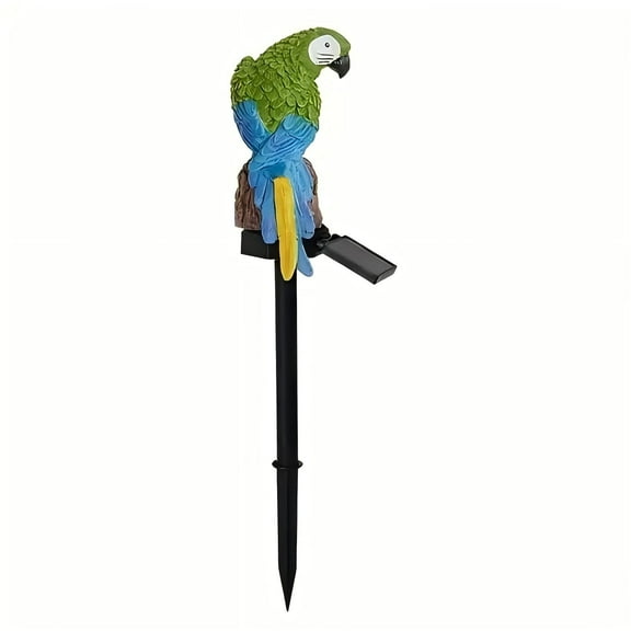 PMMIPNW Solar Parrot Outdoor Light, Garden Pathway Light, Landscape Lights for Patio Garden Outdoor Decoration, Green