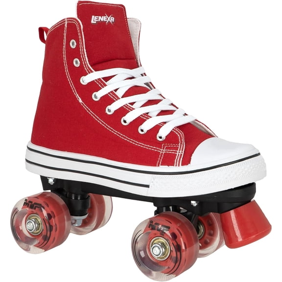 Lenexa Unisex Outdoor High-Top Sneaker Roller Skates, Red