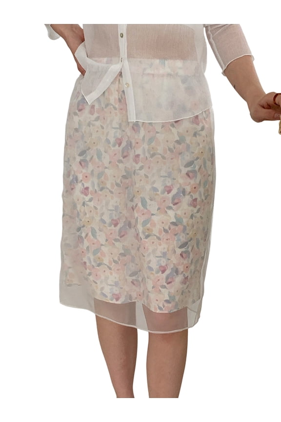 Length Skorts Skirts for Women Modest Aline Midi Skort for Casual Summer Travel Floral Print S