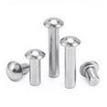 thumbnail image 1 of Length Solid Steel Round Head Rivet, Annealed,304 Stainless Steel, 1 of 4