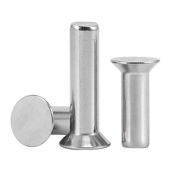 Length Solid Steel Round Head Rivet, Annealed,304 Stainless Steel