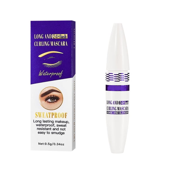 Lengthening Volumizing Curling Mascara, 3-in-1 Mascara, Waterproof Smudge Proof Formula, All Day Wear for Defined Dramatic Eye Look, Easy Removal