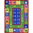 thumbnail image 1 of LenguaLink (Spanish) 5'4" x 7'8" area rug in color Multi, 1 of 5