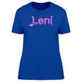 thumbnail image 1 of Leni Cool Pink Heart Name T-Shirt Women -Image by Shutterstock, Female XX-Large, 1 of 2