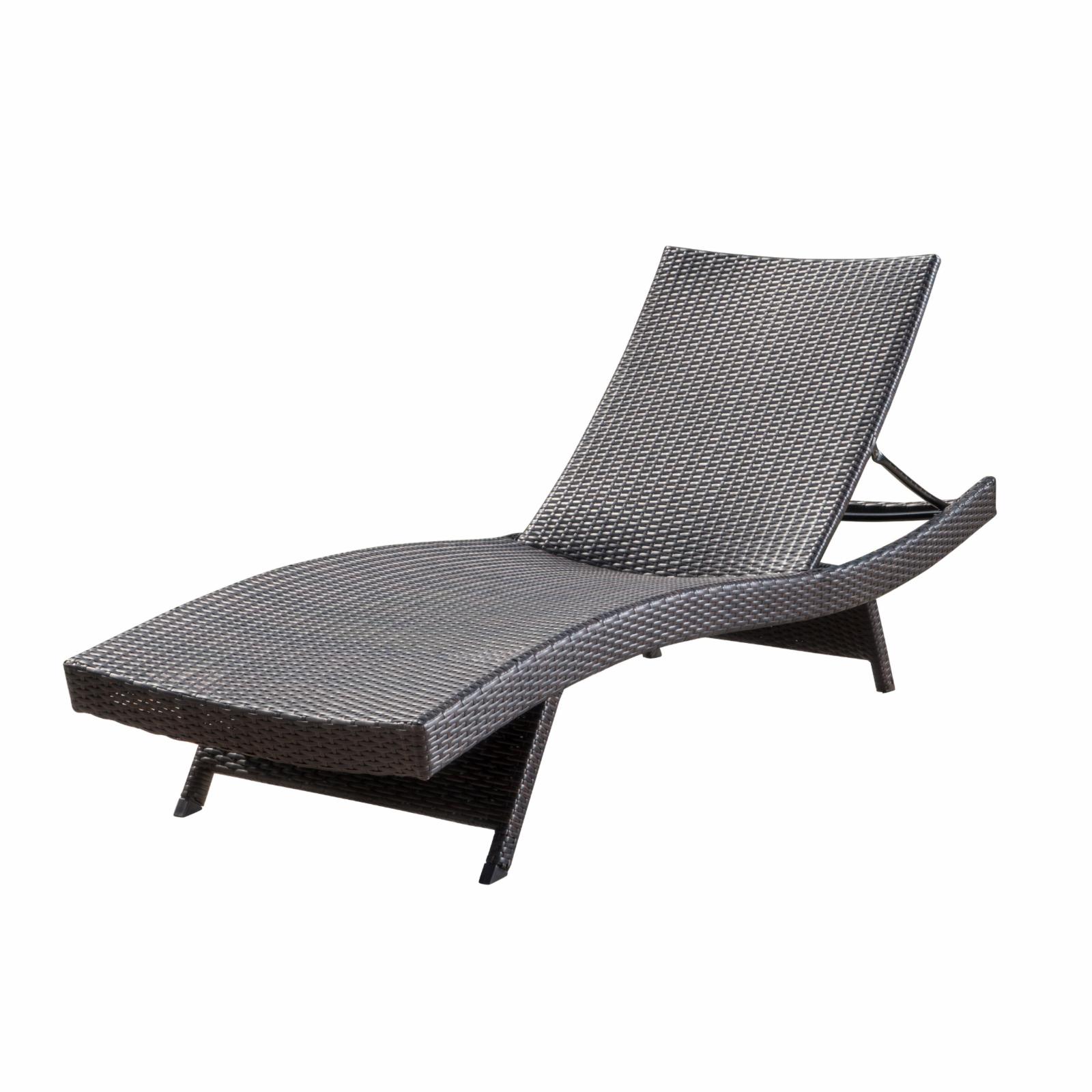 Lenin Outdoor Wicker Chaise Lounge Chair - Multi-Brown - image 1 of 11