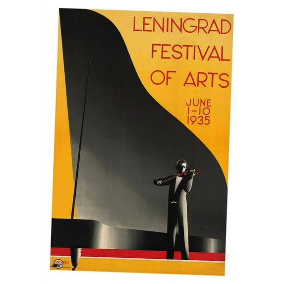 Leningrad Festival Of Arts Poster Metal Print 12x16 12x16 Square Adults Best Posters