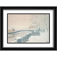 thumbnail image 1 of Leningrad. Summer garden in winter. 2x Matted 36x28 Large Black Ornate Framed Art Print by Ostroumova-Lebedeva, Anna, 1 of 2
