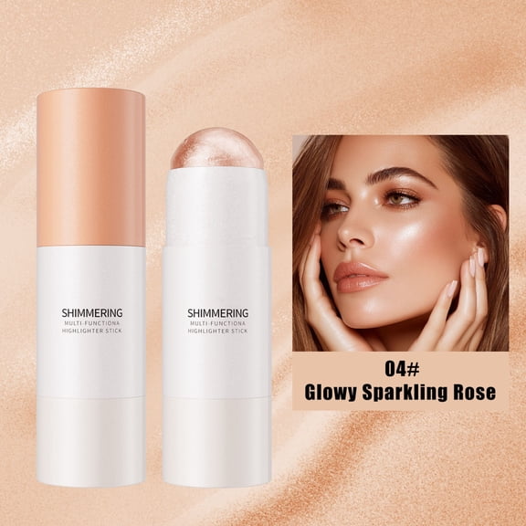 Lenkho 6.8g Highlighter Rod Pearl Glows Textured Semi-Transparent Glass Gloss Highlighter Pen