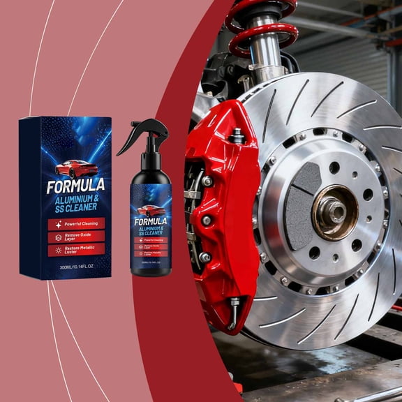 Lenkho Aluminium & Stainless Steel Cleaner Spray, Powerful Oxide & Rust Remover, Restore Metallic Luster for Car Metal Parts, Professional Formula for Deep Cleaning and Surface Restoration