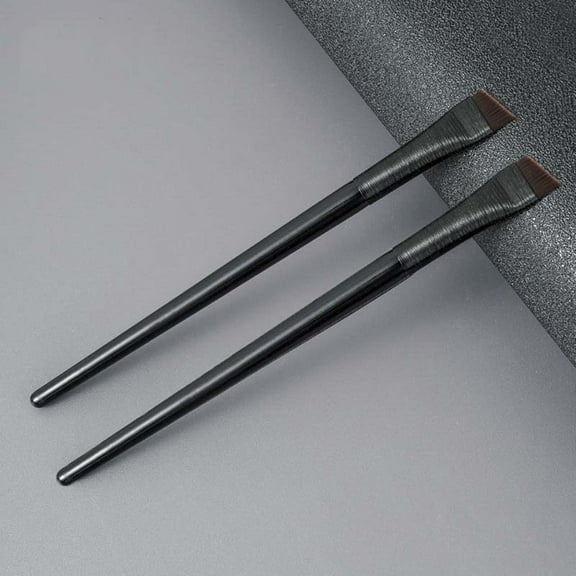 Lenkho Angled Eyeliner Brush Set, Eye Liner Brush Angled & Flat Thin Brow Brush Eye Makeup Brushes for Eyeshadow, Eyebrow, Concealer