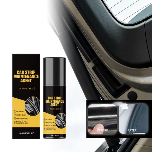 Lenkho Car Rubber Strip Maintenance Agent, Rubber Seal Care Spray, Delays Aging, Improves Sealing, Maintains Softness, Nourishes All Car Rubber Parts