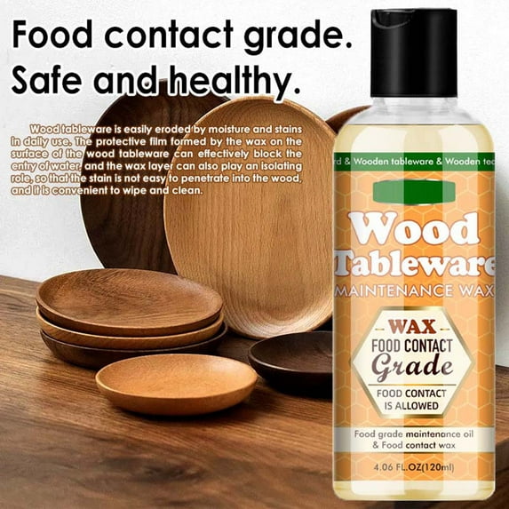 Lenkho Chopping Board Wax, Food Safe Wood Polish & Conditioner - Natural Beeswax, Carnauba & Mineral Oil - for Chopping Boards, Wooden Utensils & Worktops