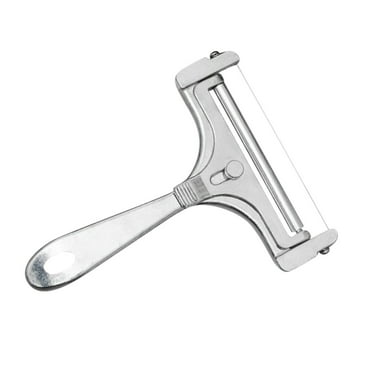 Lenkho Deals Cheese Slicer - Cheese Cutter - Stainless Steel Wire Cheese Slicer for Mozzarella, Cheddar, Gouda, And More Block Cheese - Heavy Duty Slicer With 1 Extra Replacement Cutting Wire