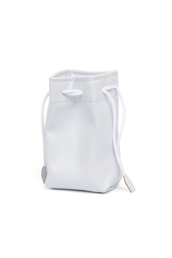 Drawstring Camera Protective Sleeve, Mini Soft Leather Camera Bag, Compact Sling Purse for Camera, Phone and Small Daily Essentials