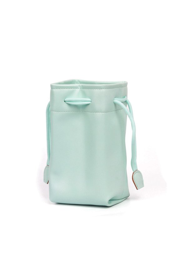 Drawstring Camera Protective Sleeve, Mini Soft Leather Camera Bag, Compact Sling Purse for Camera, Phone and Small Daily Essentials