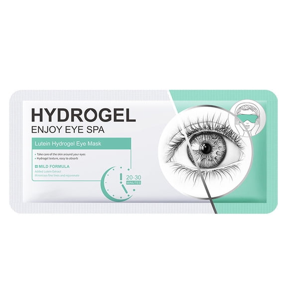 Lenkho Hydrogel Eye Mask - Lutein Infused Eye Patches for Puffy Eyes, Dark Circles, Eye Bags, Wrinkles and Fine Lines, Revitalise Dull Eye Masks - Nourishes, Renews, Soothes