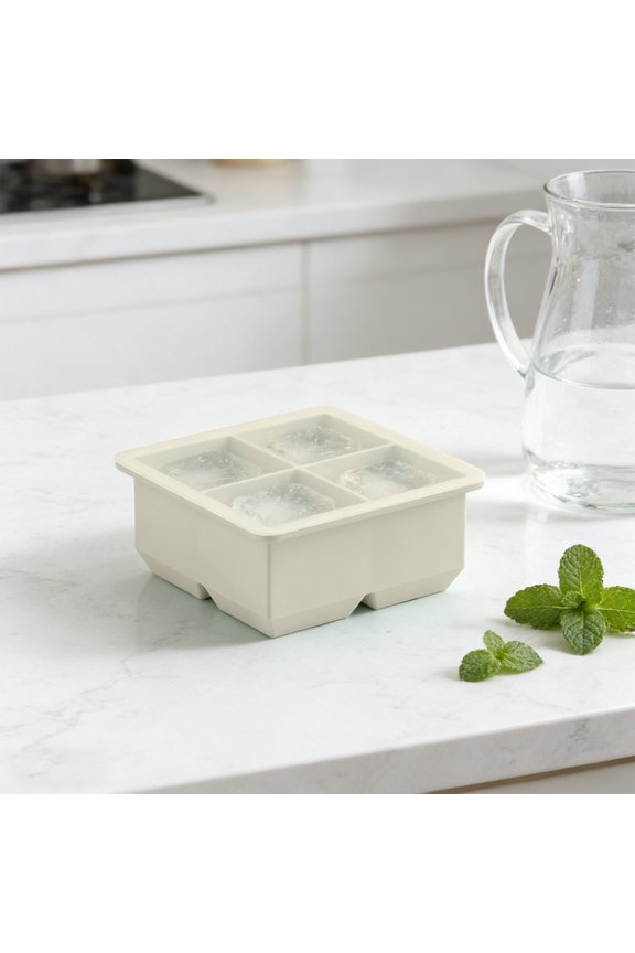 Large Cube Silicone Ice Tray With Lid, Multifunctional Ice Making Container, Tight Sealing Design Maintains Ice Quality, An Essential Kitchen Tool for Daily Cold Drink