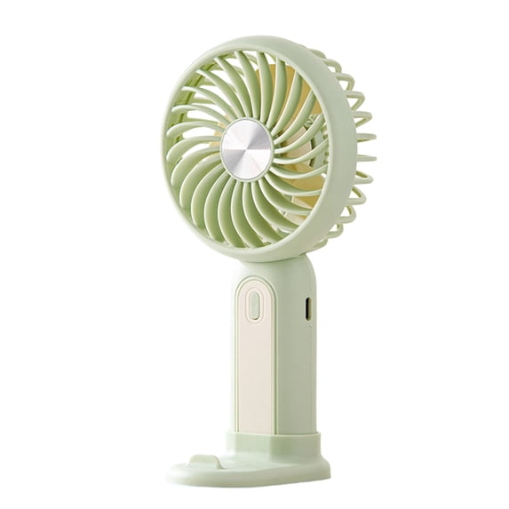 Lenkho Mini Handheld Fan with Stand, 2-in-1 Portable & Desktop Fan, USB Rechargeable Personal Cooling Fan, Compact Small Fan for Home, Office, Outdoor & Travel