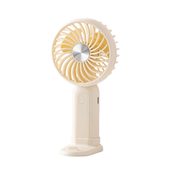Lenkho Mini Handheld Fan with Stand, 2-in-1 Portable & Desktop Fan, USB Rechargeable Personal Cooling Fan, Compact Small Fan for Home, Office, Outdoor & Travel
