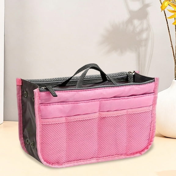 Lenkho Multifunctional Liner Bag Concise Double-Zip Bag Travel-Friendly Large-Capacity Organizer Bag