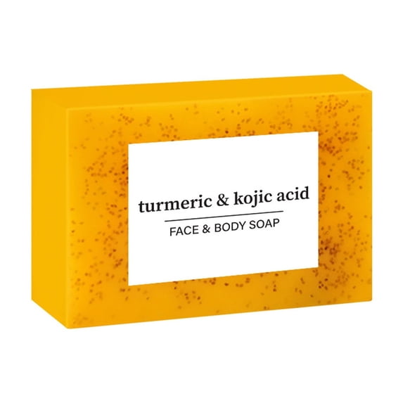Lenkho Natural Lemon Turmeric Soap Bar, Deep Pore Cleansing & Skin Brightening Soap, Effective for Removing Pigmentation, Gentle Facial & Body Wash for All Skin Types