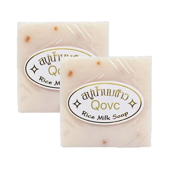 Lenkho Natural Rice Soap Bar, Gentle Face & Body Cleansing Soap, Oil Control & Refreshing Formula, Long Lasting Fragrance, Deep Cleansing for Smooth & Soft Skin