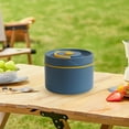 thumbnail image 1 of Lenkho Portable Large Capacity Stainless Steel Insulated Lunch Box, Round Lunch Box with Leak-Proof Lid, Reusable Double Wall Thermal Soup Container for Hot Meals, Soups, and On-the-Go Lunches, 1 of 8
