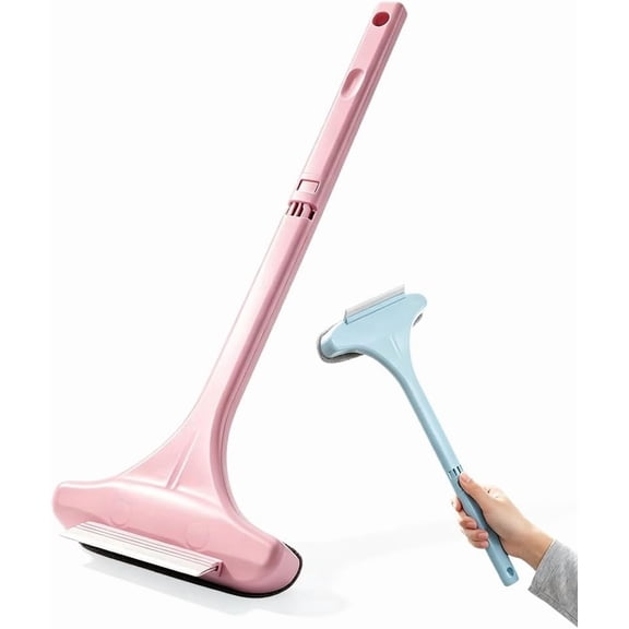 Lenkho Window Squeegee for Glass Cleaning, Multi‑Purpose Handheld Shower Squeegee with Ergonomic Handle, Streak‑Free Water Removal Tool for Window, Mirror, Shower Door, Car Windshield