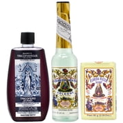 Lenman & Kemp Barrys Tricopherous Black 8oz + Florida Water Cologne 7.5oz + Florida Soap 3.35oz