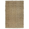thumbnail image 1 of Lenn 5 x 8 Handspun Area Rug Herringbone Woven Pattern Brown Gray Jute- Saltoro Sherpi, 1 of 5