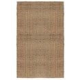thumbnail image 1 of Lenn 8 x 10 Handspun Area Rug, Herringbone Woven Pattern, Brown, Gray Jute, 1 of 5