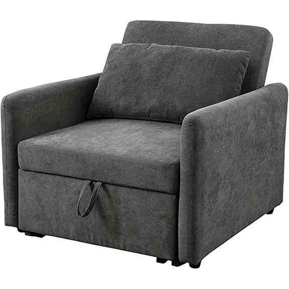 Lenna Flannelette Tufted 3 in 1 Convertible Sofa Chair