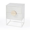 thumbnail image 1 of Lennasa White 2 Drawers  Wood End Table, 1 of 9