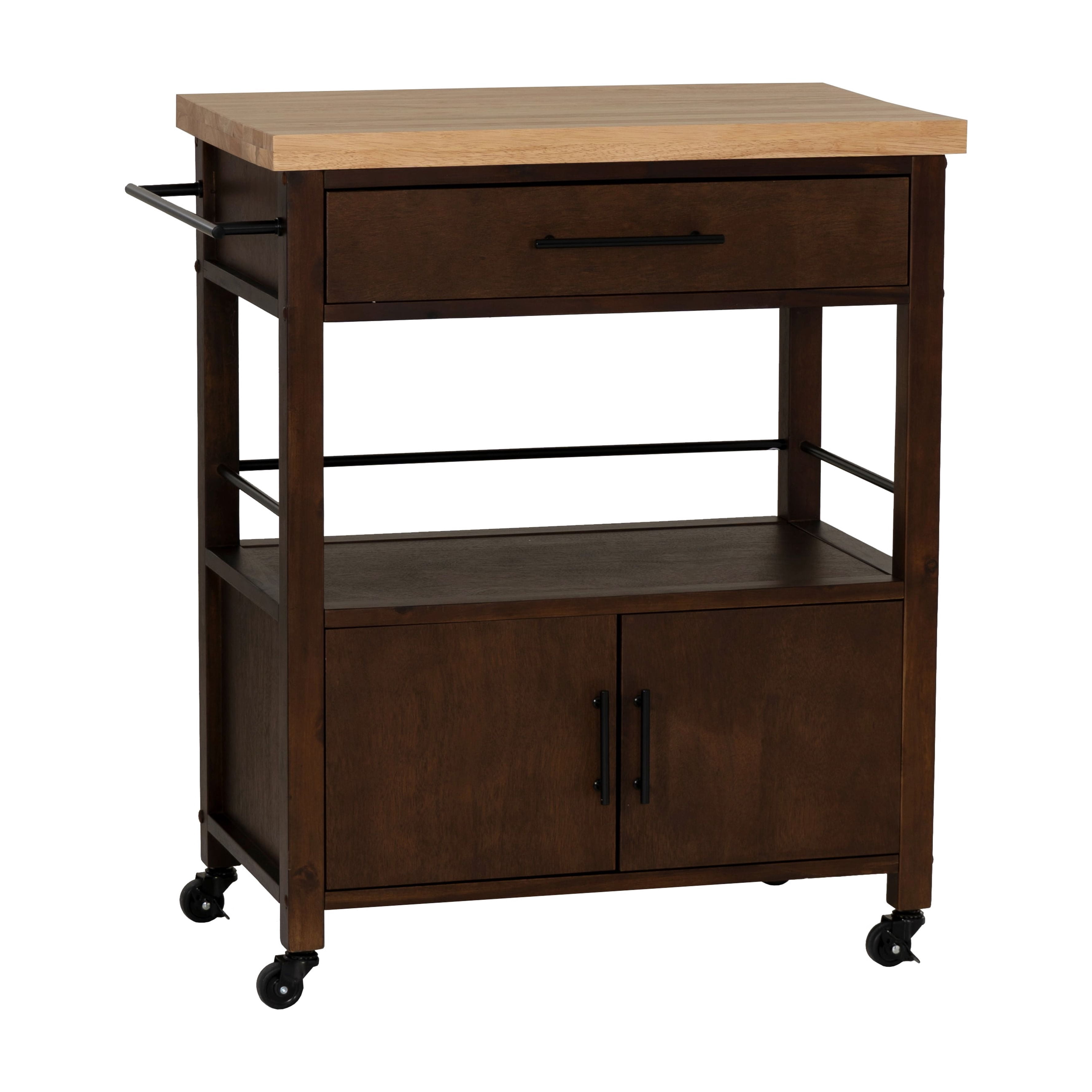 Lennix Kitchen Cart Brown