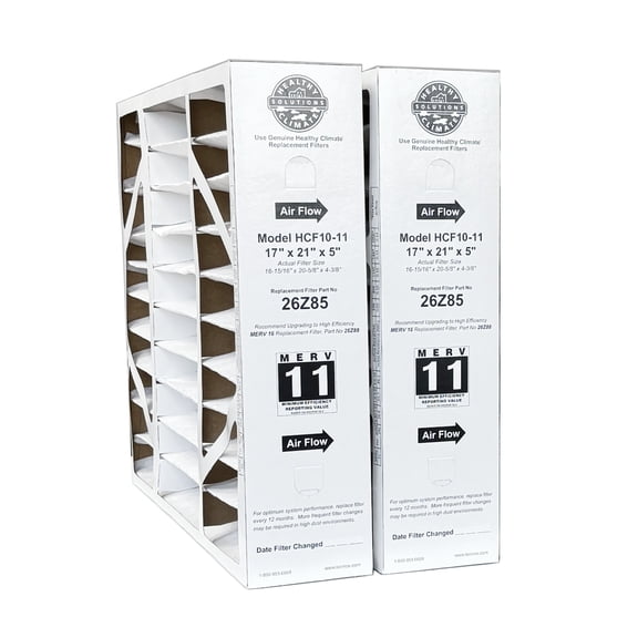 Lennox 26Z85 (2-Pack) - 17" x 21" x 5" Healthy Climate HCF10-11 Air Filter, MERV 11