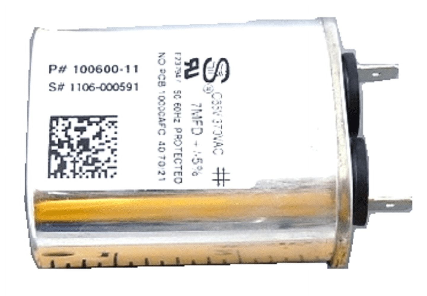 Lennox 83W77 7 MFD Oval Dual Capacitor (370V), replacement for 53H32