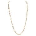 thumbnail image 1 of Lenny & Eva Gilded Layering Necklaces (Paperclip, 18"), 1 of 1